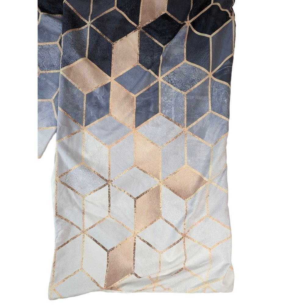 Society6 Blue Gradient Cubes King Sized pillow‎ covers set of 2 Soft Modern